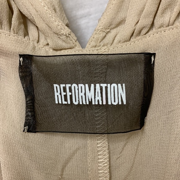 Reformation Peppermint Maxi Dress in Champagne - Picture 3 of 8